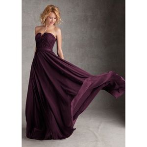 Morilee Bridesmaid Luxe Chiffon w/ Satin Waistband