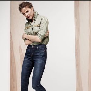 J. Crew half button down utility shirt