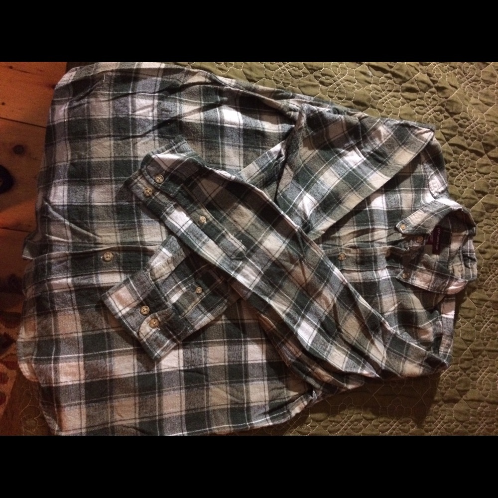 Covington GRN 💯 cotton flannel long sleeve shirt