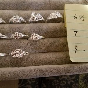 Small sterling silver rings