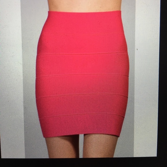 BCBGMaxAzria Skirts Bcbgmaxazria Hot Pink Bandage Skirt Small
