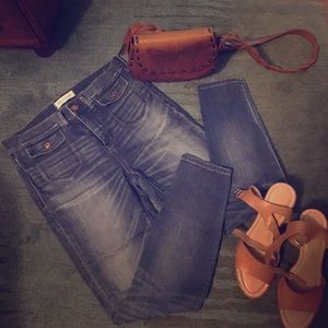 Madewell High Riser Crops.