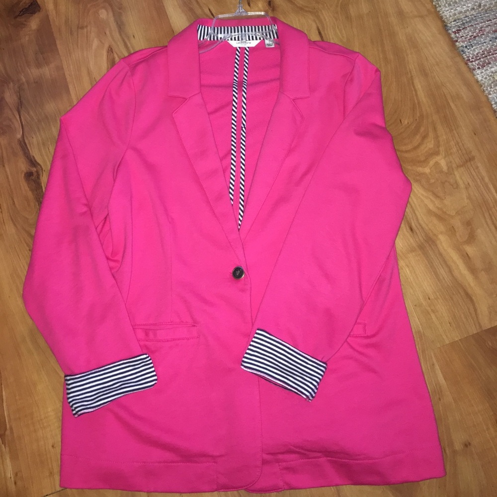 Liz Claiborne knit blazer. Pink color