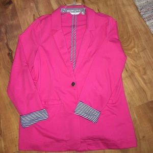 Liz Claiborne knit blazer. Pink color