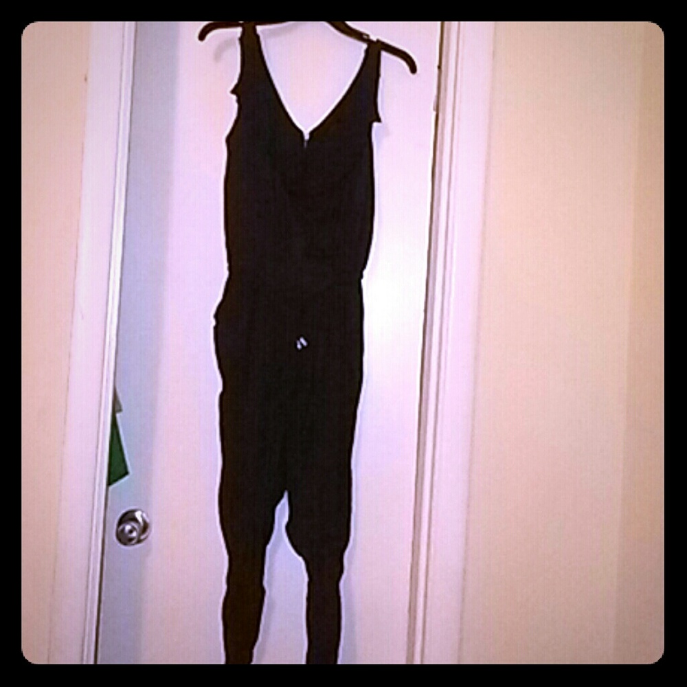 Black romper pant