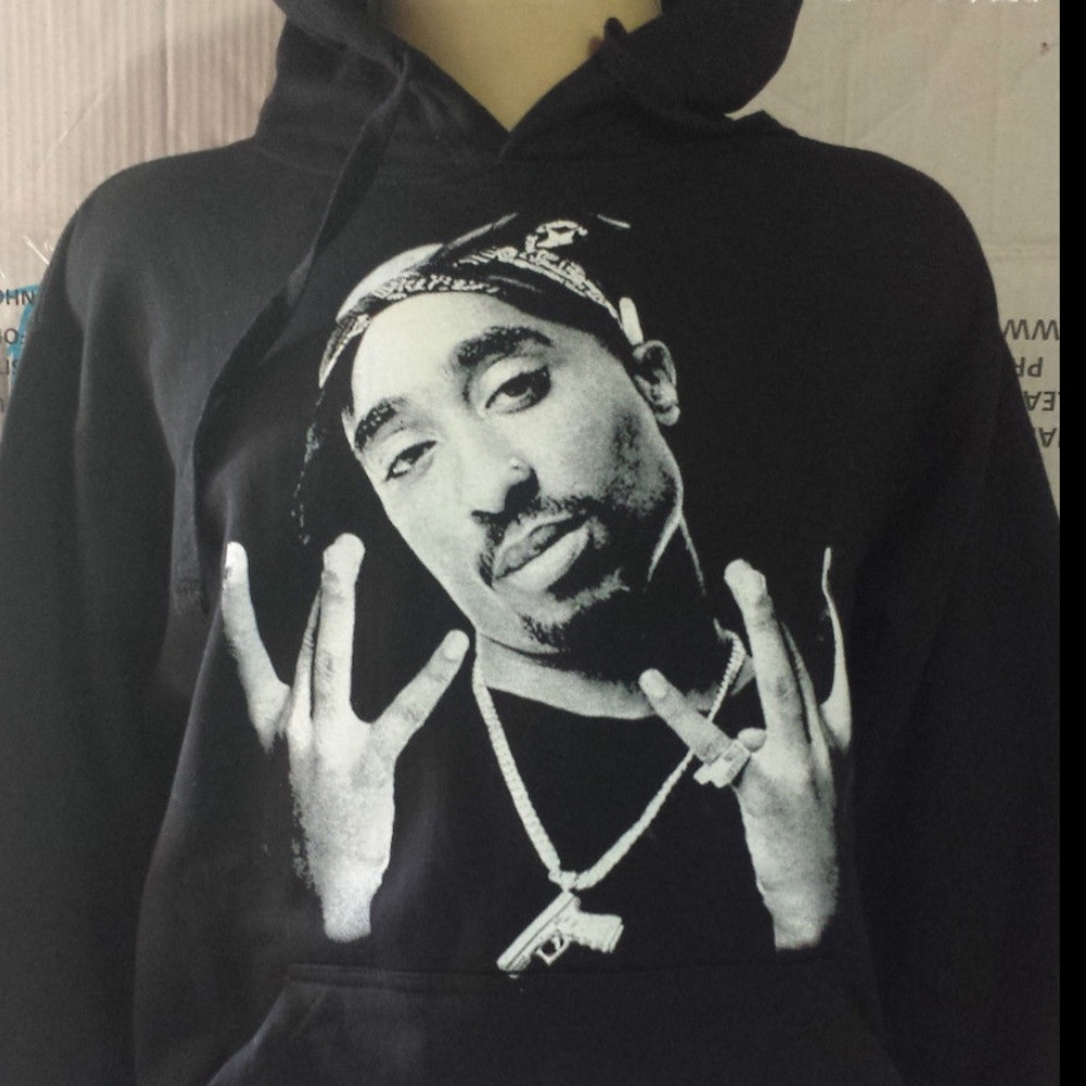 Men Tupac West Side Hoodie / 2Pac Shakur