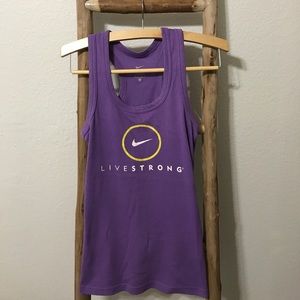 Purple Livestrong Tank Top