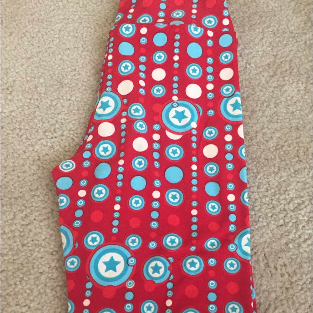 Captain America unicorn Lularoe leggings