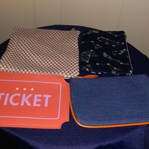 🏖 Lot of 4 Ipsy Make-up Bags