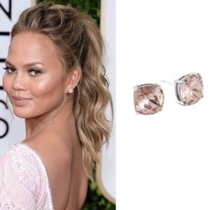 Origami owl Clara stud-silver-vintage rose 🌹