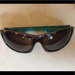 Authentic Oakley turquoise and tortoise sunglasses
