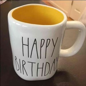 Rae Dunn happy birthday mug