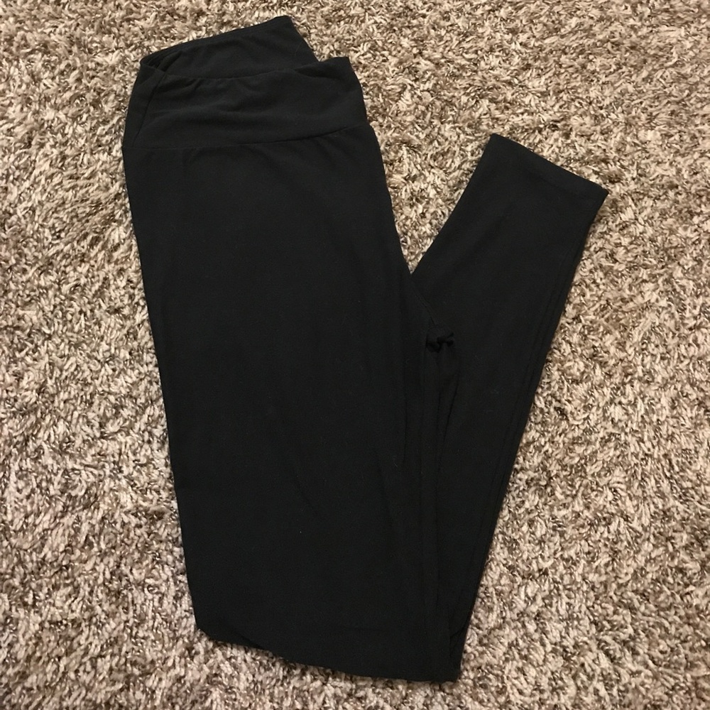EUC BLACK OS LuLaRoe Leggings