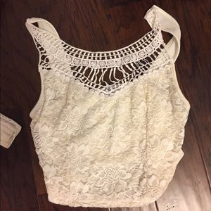 Charlotte Russe Laced Crop top