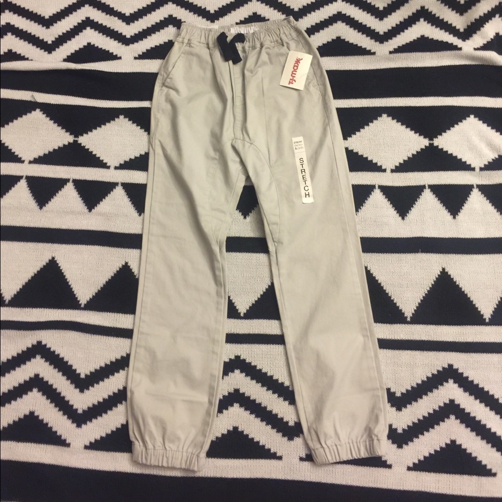 Trendy stretch jogger pants