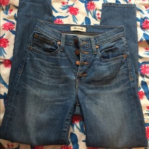 Madewell high riser skinny skinny crop