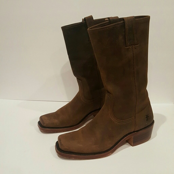 Frye Shoes - FRYE PULL ON ENGINEER BOOTS COWGIRL