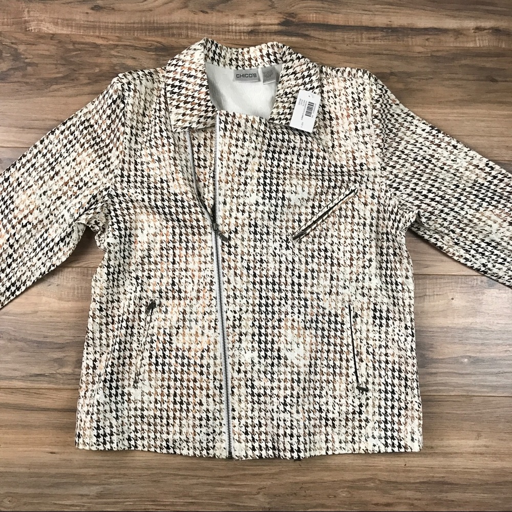Chicos Houndstooth Jacket
