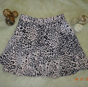 Asos Pink Animal Print Skirt