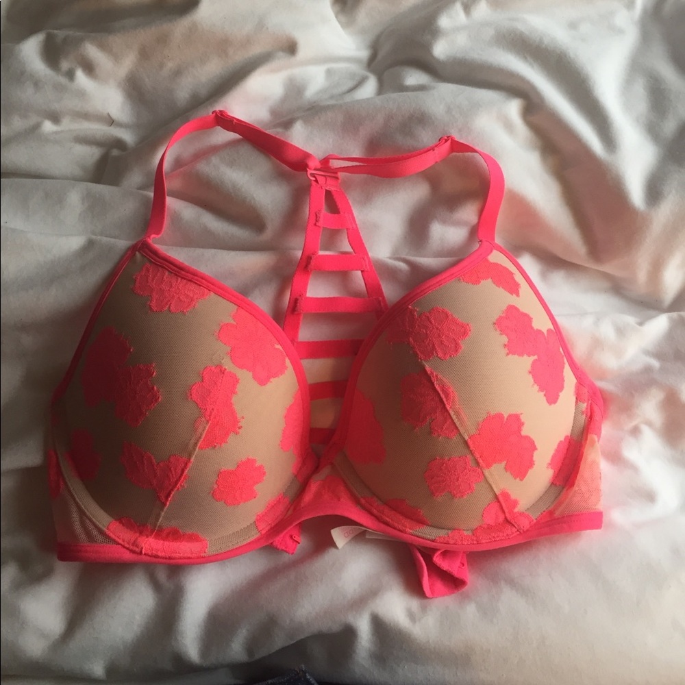 Pink/Nude Halter Bra VSPINK