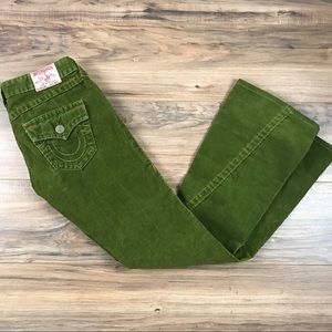 True Religion Corduroy Bell Bottom Jeans