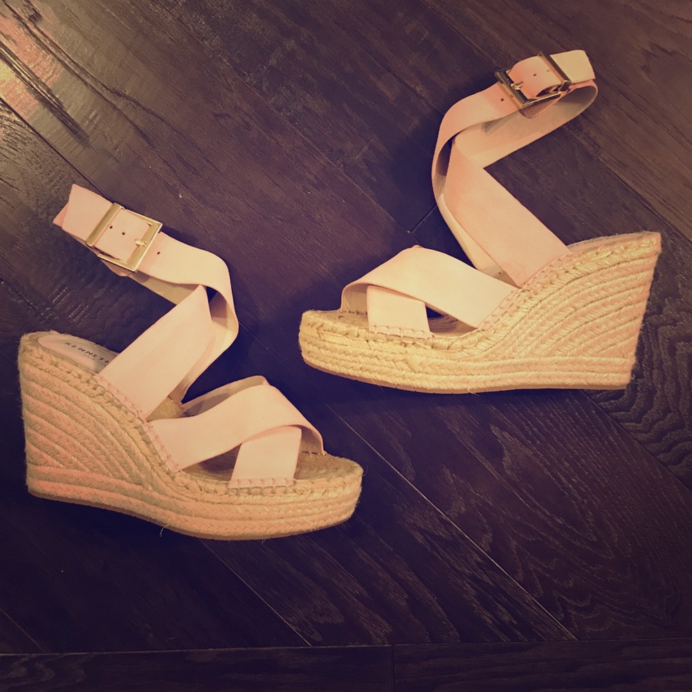 Kenneth Cole Blush Espadrille Wedge - NIB