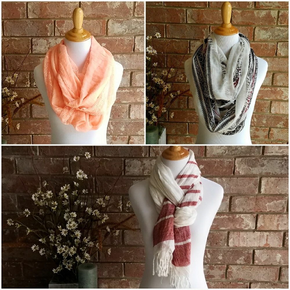 All 3 Lightweight Infinity and Blanket Scarves