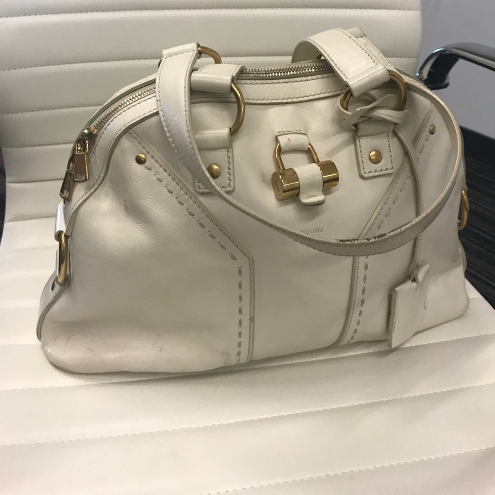 YSL Medium Ivory Muse Bag