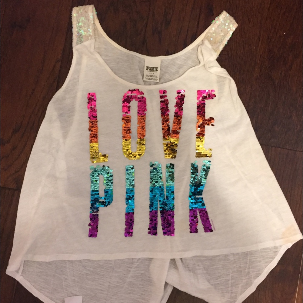 VS sparkly tank top