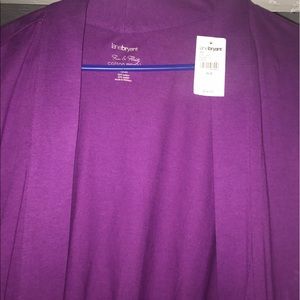 Purple shawl thing .looks nice Eith a black cami