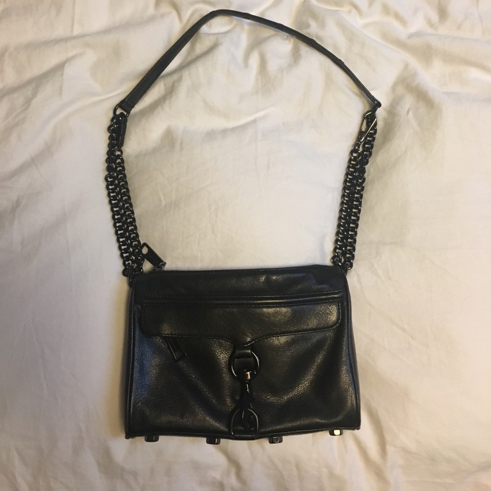 Black Rebecca Minkoff mini mac.