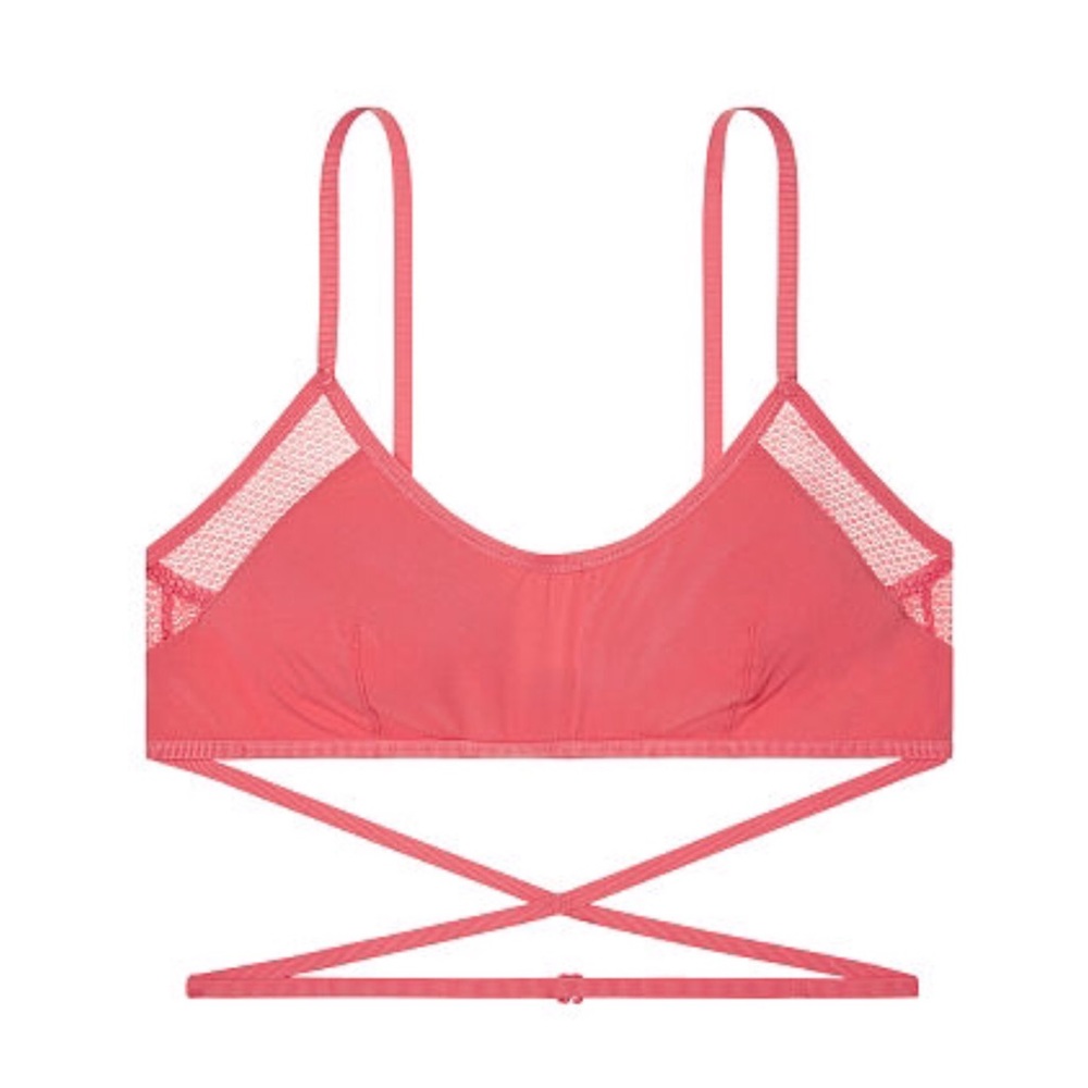 Victoria's Secret Rose Pink Criss Cross Bralette - Picture 3 of 6