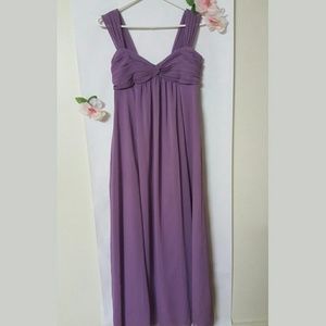 ♡ David's Bridal Long Wisteria Bridesmaid Dress ♡