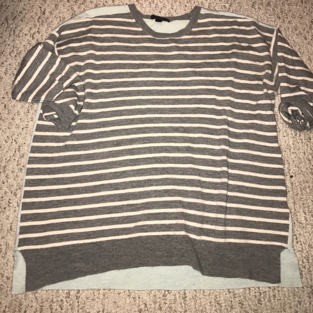 High low two toned sweater