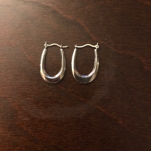 14k white gold earrings