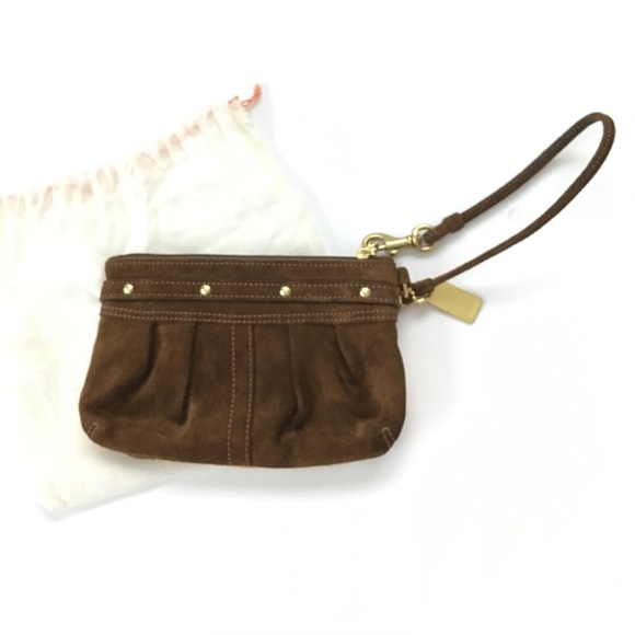 Coach Multicolored Suede Wristlet - Picture 2 of 5
