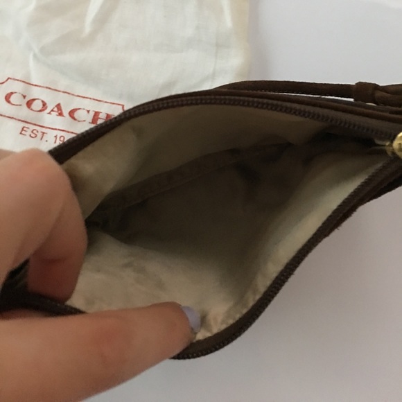Coach Multicolored Suede Wristlet - Picture 3 of 5