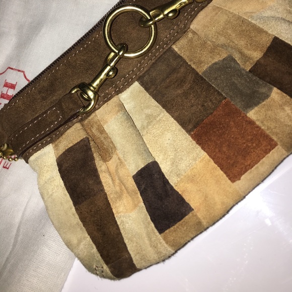 Coach Multicolored Suede Wristlet - Picture 5 of 5