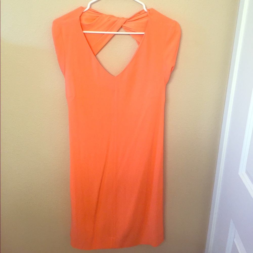 Going out tonight salmon/orange dress!