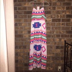 Tribal maxi dress