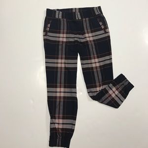 Loft utility plaid joggers