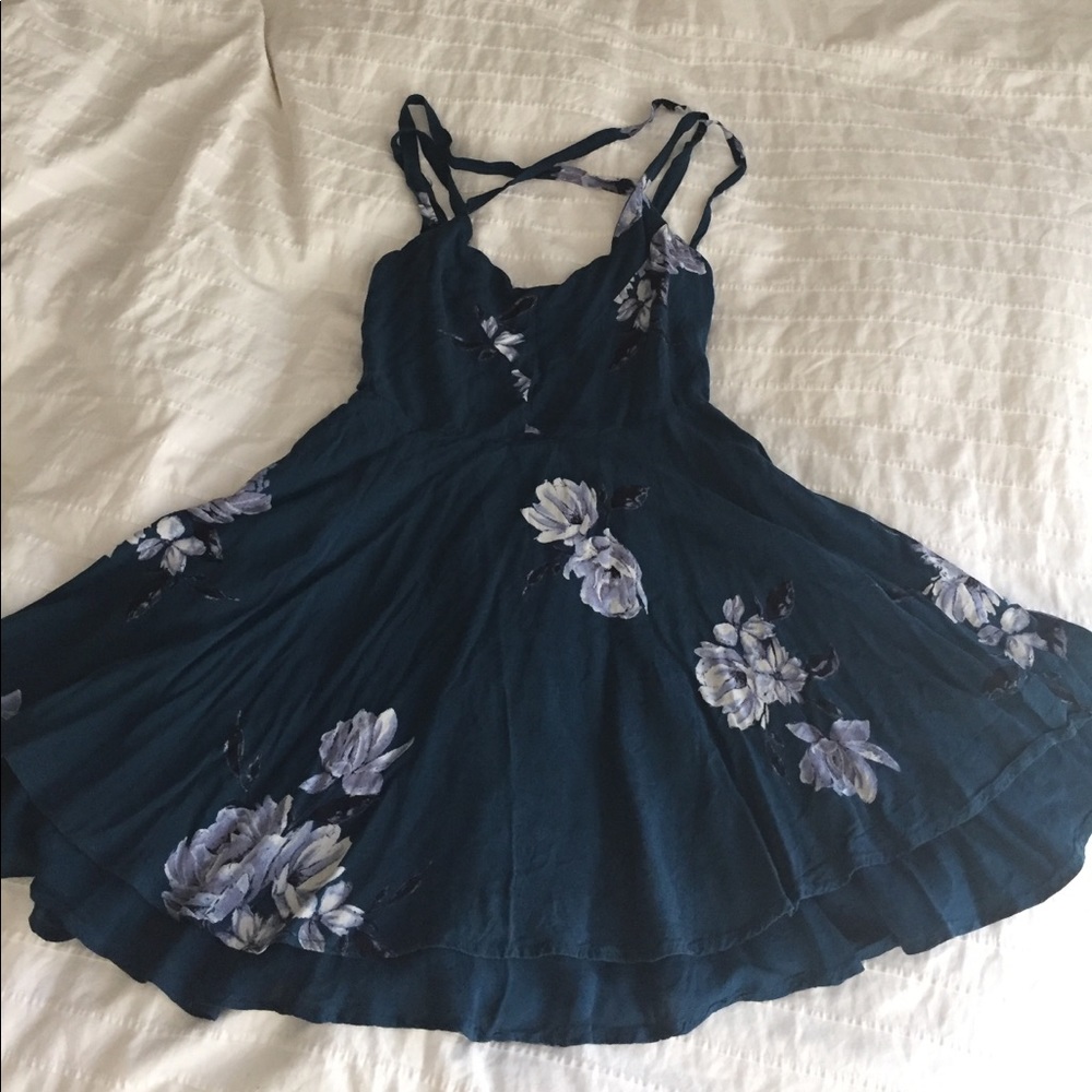 Blue Floral Dress