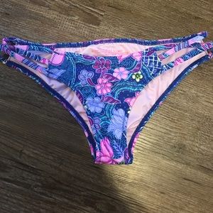 Victoria Secret Strappy Cheeky Swim Bottoms