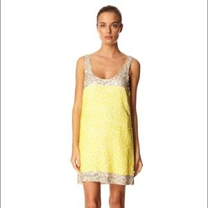 French Connection rainbow sequin dress.