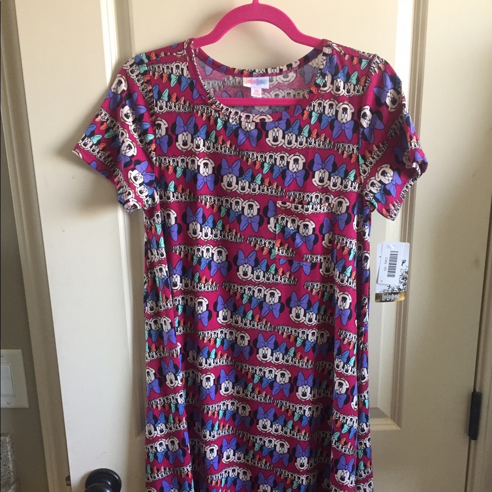 XS Lularoe Disney Carly Berry gradient Minnie