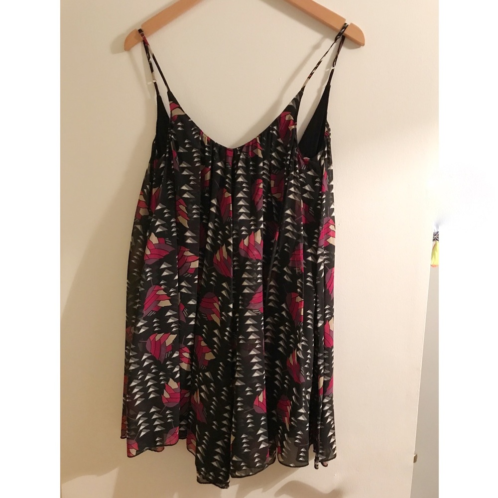 Blu Moon boho scoop back mini dress