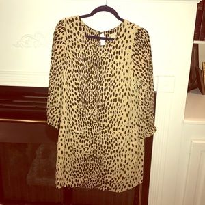 Leopard print J. Crew dress