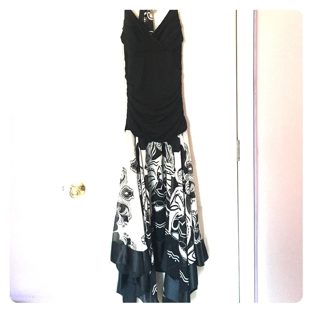 Black and Beige beautiful elegant dress