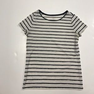 Ann Taylor Loft black/white striped t-shirt