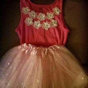 Tank tops with tutu skirts